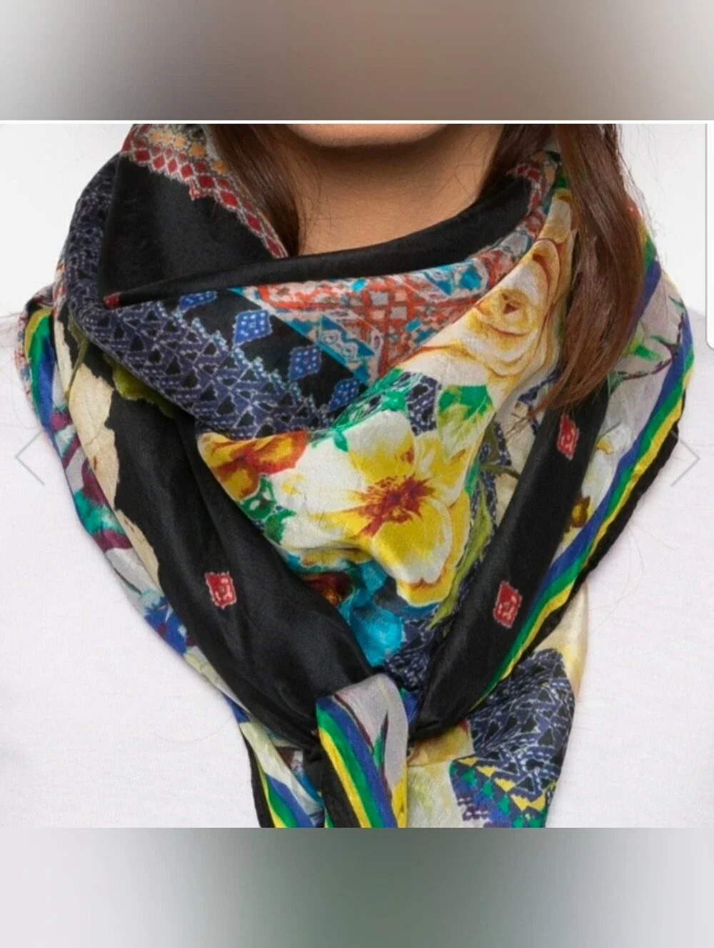 Johnny Was Mabel Silk Scarf 43